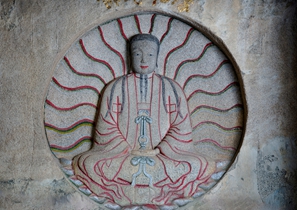 Statue de Mani dans le Temple Cao’an